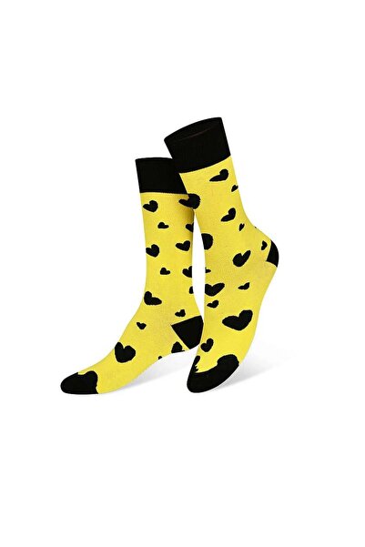 DOLCE MİLK Women's Socks Banana, 36-39, Yellow