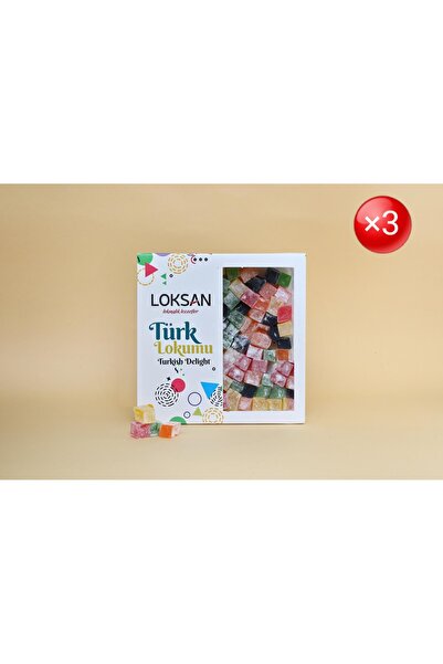 LoKSaN Karışık Meyveli Geleneksel Kuş Lokumu 300gr × 3 Adet-EKONOMİK PAKET