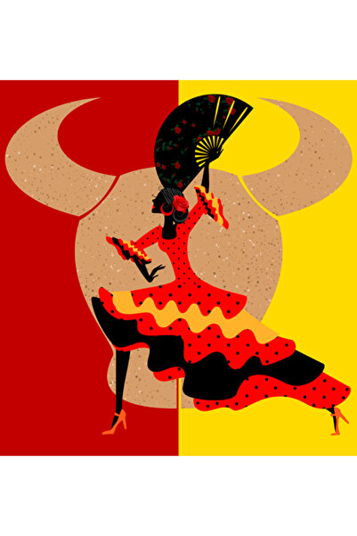 media Πίνακας σε καμβά χορός 6, 60 x 60 εκ.