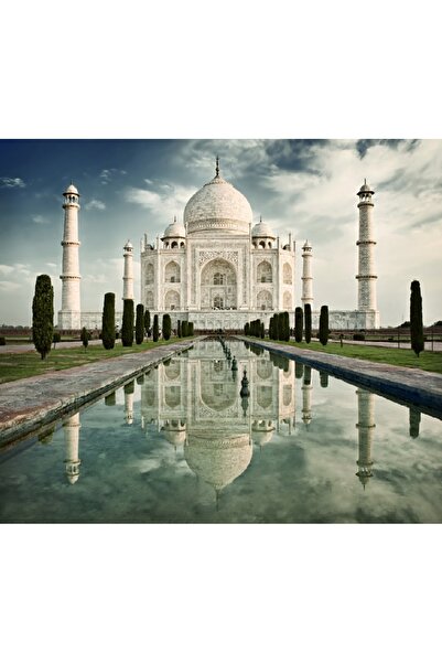 media Πίνακας σε καμβά: Ηλιοβασίλεμα στο Ταζ Μαχάλ, 45 x 30 εκ.