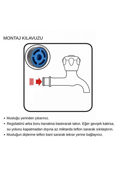 FlowSmart™ Tekli Bahçe Musluğu Gömme Debi Regülatörü 9L/DK | R1/2 Uyumlu | Bahçede %60’a Varan Su Tasarrufu