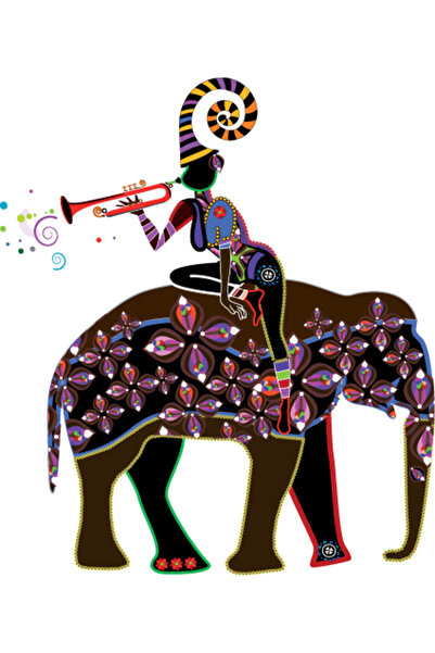 media Πίνακας σε καμβά Αφρική1, 50 x 50 εκ.