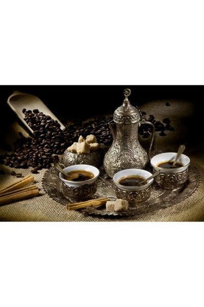 media Πίνακας σε καμβά: Παραδοσιακός καφές, 45 x 30 εκ.