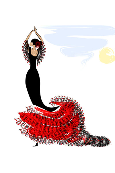 media Πίνακας σε καμβά χορός1, 50 x 50 εκ.