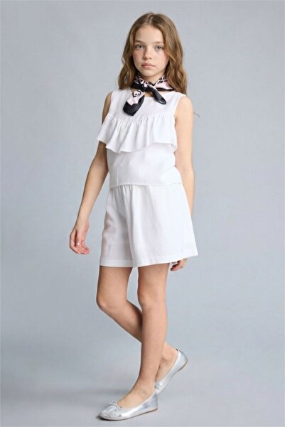 DeFacto Σορτς από χαρτί και λινό για κορίτσια H1228A826HS