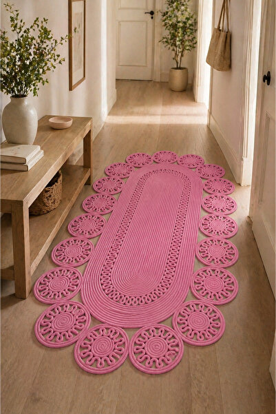 MaVaux Marguerite Özel Tasarım Hasır Jüt Kilim – Koridor, Antre ve Salon Halı...