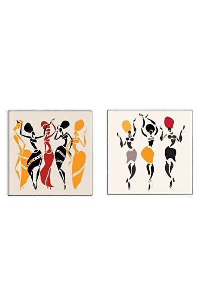 media Tablou canvas, set 2 buc africa5, 70 x 70 cm