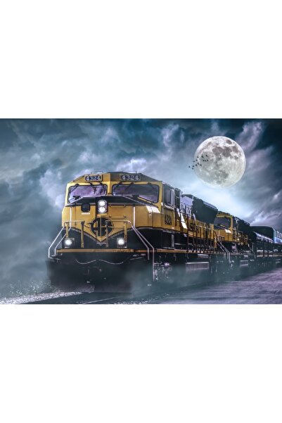 media Πίνακας σε καμβά: Τρένο τη νύχτα, 105 x 70 εκ.