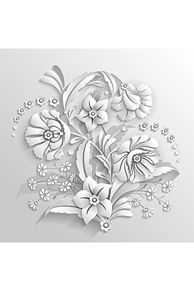 media Πίνακας σε καμβά με λουλούδια 21, 70 x 70 εκ.