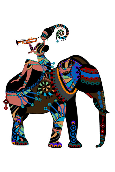 media Πίνακας σε καμβά Αφρική4, 50 x 50 εκ.