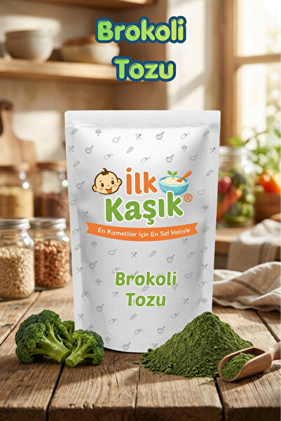 İlk Kaşık Brokoli Tozu 100 Gr İnce Öğütülmüş Katkısız Sebze Tozu