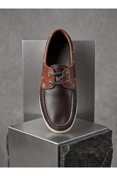 CRC AYAKKABI 100% Genuine Leather Glossy Leather Men's Shoes - Urban Street S...