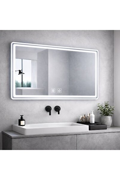 Companiero Oglindă baie LED 75x100cm, touch, 3 culori, dezaburire, waterproof...