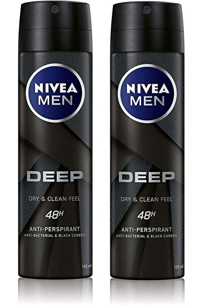 NIVEA Men's Deep Deodorant Spray (2 x 150 ML)