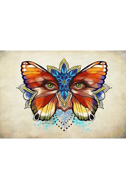 media Πίνακας σε καμβά Άνθρωπος-Πεταλούδα, 45 x 30 εκ.