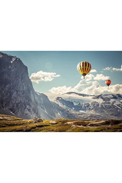 media Πίνακας σε καμβά: Με το μπαλόνι πάνω από τα βουνά, 60 x 40 εκ.