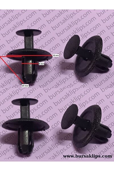 bursaklips 5760- Mazda,Mustang Trunk Carpet Clip Black (Short) 5R3Z54210D12Aa...