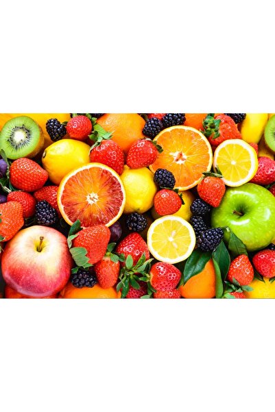 media Πίνακας σε καμβά Φρέσκα φρούτα, 75 x 50 εκ.