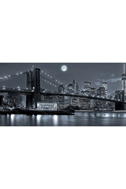 media Πίνακας σε καμβά: Γέφυρα σε ασπρόμαυρο, 45 x 30 εκ.