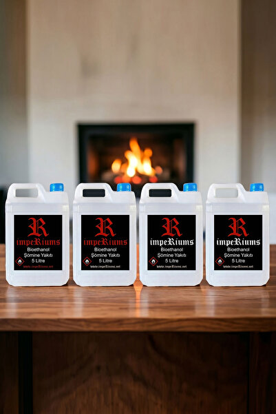 impeRiums Premium Bioethanol Şömine Yakıtı 20 Litre (4 x 5 Litre) – Kokusuz