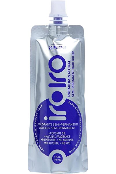 Iroiro Premium Natural Semi-Permanent Hair Color 20 Iro Purple (4oz)