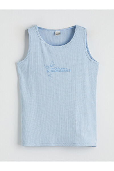 LC Waikiki Crew Neck Printed Girls' Tank Top