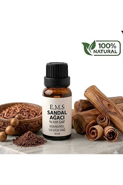 E.M.S AVM %100 SAF AROMATERAPİ SANDAL AĞACI ESANSİYEL UÇUCU YAĞI 10 ML.