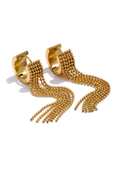 Eva Grace Σκουλαρίκια Gracie, από ανοξείδωτο ατσάλι επιχρυσωμένο με χρυσό 18Κ...