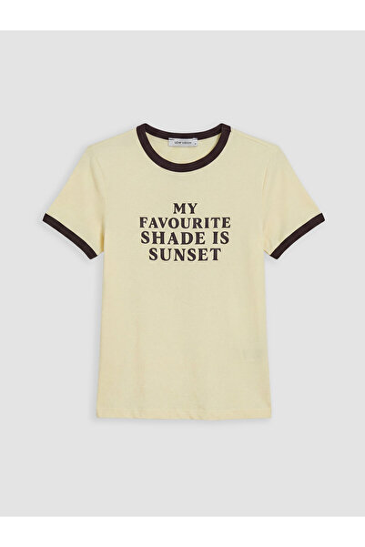 LC Waikiki Tricou pentru damă cu imprimeu cu gât crew