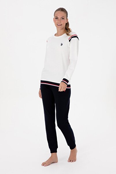 U.S. Polo Assn. Γυναικείο Σετ Πιτζάμες Εκρού 50318818-VR01