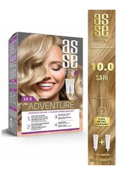 asse Adventure Set 2 Adet Saç Boyası No:10.0 Sarı - 2 Adet