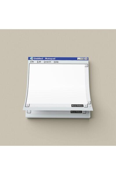 riyaz Notepad | Tutkallı Küp Bloknot (10x10cm) , 50 Yaprak