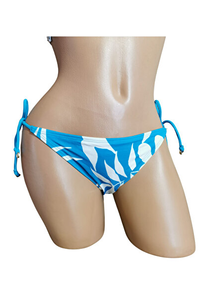 Hunkemöller Flower Thong Swimsuit White / Turquoise – Women's Bikini Bottom, ...