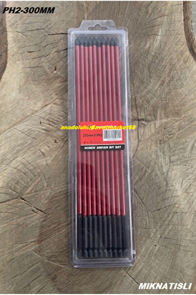 KLN BLK PH2 30CM UÇ SAC VİDA SIKMA UCU YILDIZ BİTS UÇ SUNTA VİDA UCU 10ADET