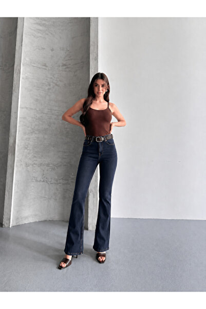 Safari Women's High Waist Flare Flare Jean Spanish Flare Pants