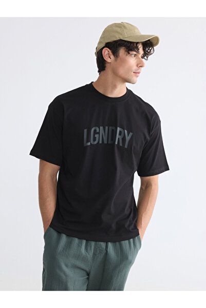 LC Waikiki Ανδρικό T-shirt με στρογγυλή λαιμόκοψη και στάμπα