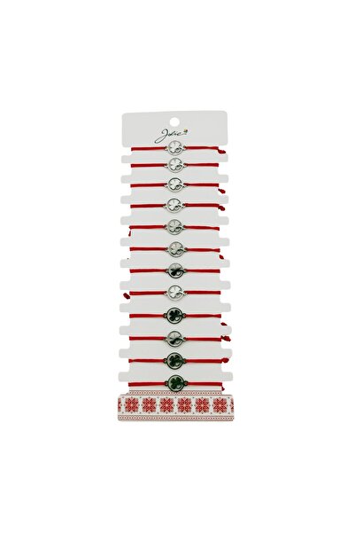 Vader Bratara Martisor pentru Dama, Jolie, Model Trifoi cu Inima, Set 12 buca...