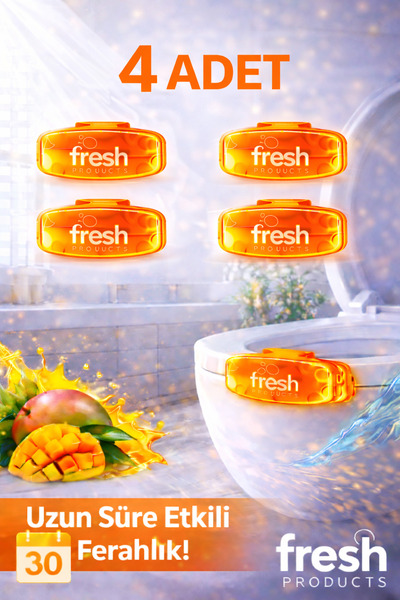 Fresh Products Marvel 2.5 Clip WC Koku Giderici Mango Aromalı 4’lü Paket