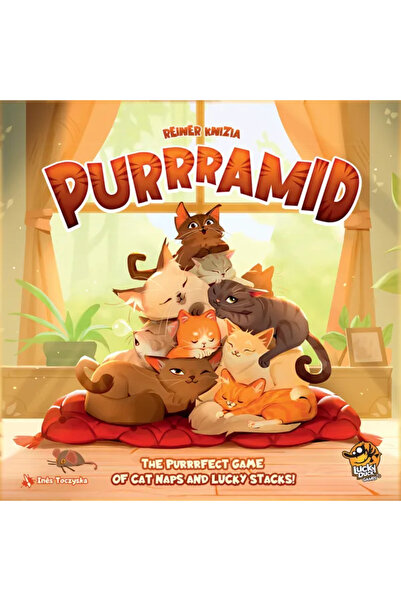 Lucky Duck Games Purrramid Επιτραπέζιο Παιχνίδι – Ένα οικογενειακό παιχνίδι μ...