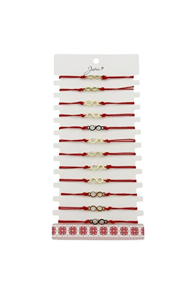 OEM Bratara bijuterie Martisor pentru femei, Serie 12 bucatele, Pandativ otel...