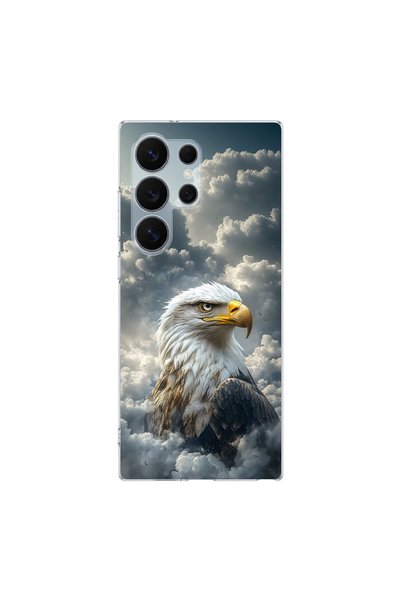 PPKin Samsung Galaxy S26 Ultra Compatible Eagle Design Transparent Case