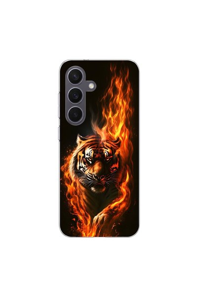 PPKin Samsung Galaxy S26 Plus Compatible Tiger Design Transparent Case