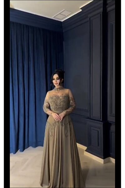 SERAFIN FASHION فستان بني مطر