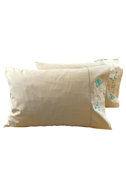 Casa Bucuriei Set 2 x Pillowcase Embroidered, 50 cm x 60 cm, Casa Bucuriei, D...