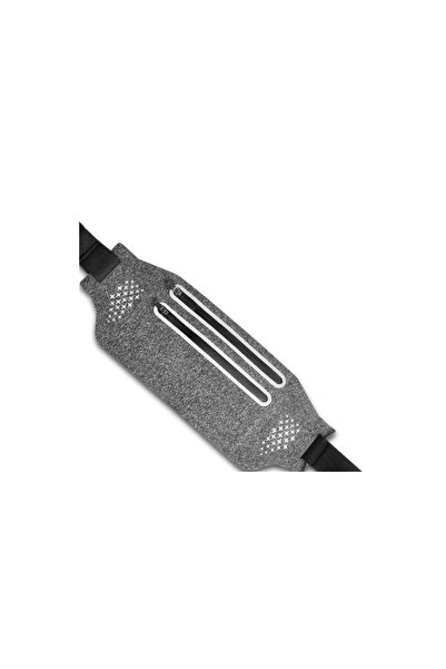 OEM Borseta pentru alergare, 35.5 x 13.5 cm, lycra, nylon, gri, negru