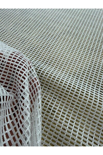 METERİAL Ύφασμα Πλεκτό Premium - Πλάτος 150 εκ. - Λευκό Διάτρητο Πλεκτό Ύφασμα