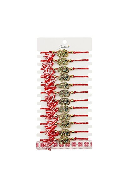 OEM Martisor de 1 Martie Bratara delicata cu Ciucure feminin, Motiv Elefant c...