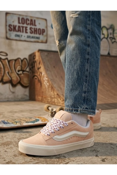 Vans Knu Skool Unisex Casual Παπούτσια VN000D6ZE2S1 Μπεζ