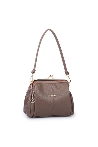 Nas Bag Burslu Klipsli Vintage Omuz ve Çapraz Çanta (23x20 cm ebatlarındadır)...