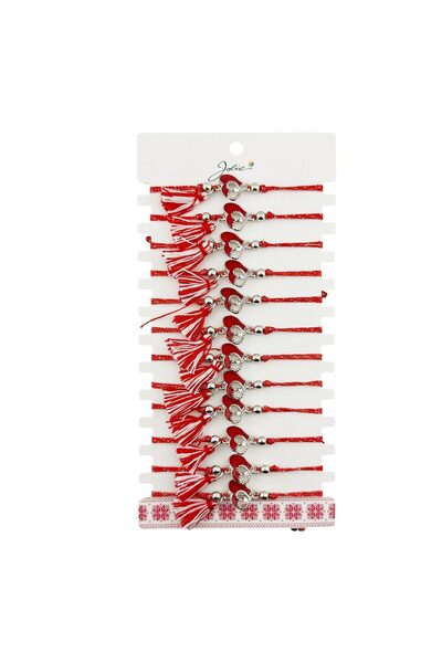 OEM March 1st Martisor Jewelry Bracelet with Tassels for Women, Set of 12 uni...